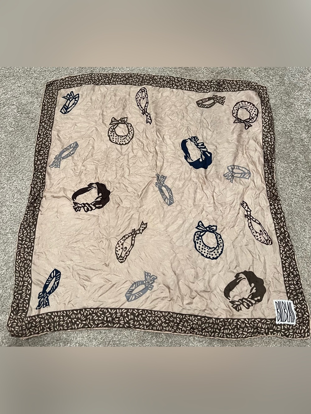 Vintage Bill Blass Silk Scarf